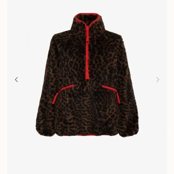 Rumored Brown Teddy Jacket with Red Details - Picture 8 of 12
